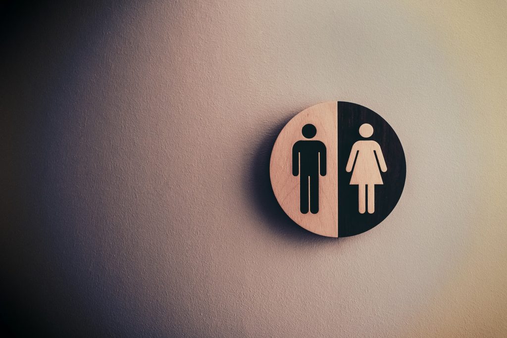 Toilet sign male and female